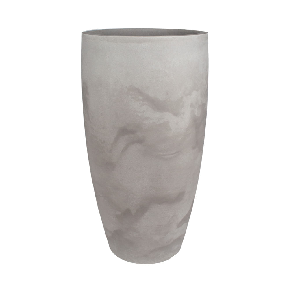 Vaso Conico Slim Liso 33 Cimento Queimado - JVSLCQ33 - japisa-b2c