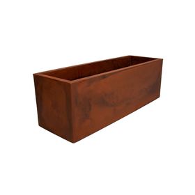 Floreira FLAT 57 Aço Corten - JFQFAC57 - japisa-b2c