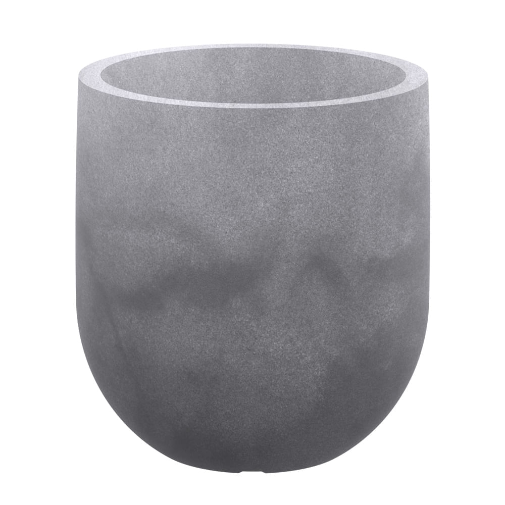 JVHLCQ44 - Vaso Cilindrico Liso 44 Cimento Queimado - japisa-b2c