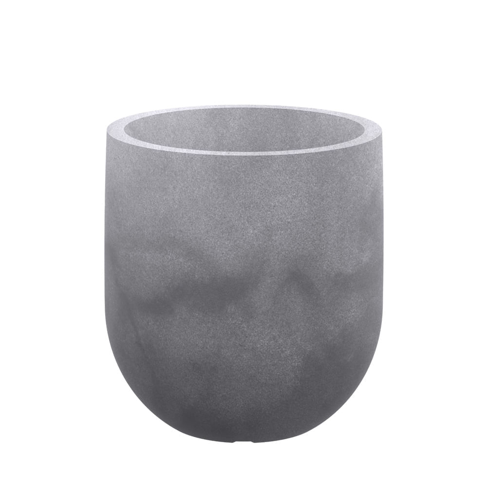 JVHLCQ55 - Vaso Cilindrico Liso 55 Cimento Queimado - japisa-b2c