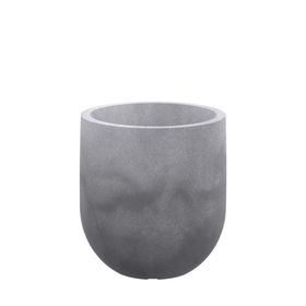 JVHLCQ33 - Vaso Cilindrico Liso 33 Cimento Queimado - japisa-b2c